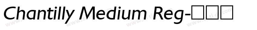 Chantilly Medium Reg字体转换 Chantilly Medium Reg字体转换